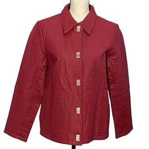 Dialogue Jacket S Leather Red
